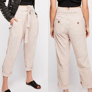 Free People Rumors Yarn Dye Harem Pant - 4